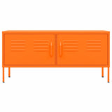 TV Cabinet Orange 105x35x50 cm Steel 336228