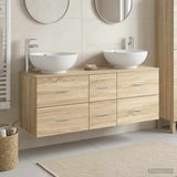 Bathroom Furniture Set 3 pcs Sonoma Oak 49.5 x 44.5 x 65 cm 3405909