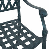 Garden Chair 2 pcs Green 56 x 55 x 92.5cm Aluminium 42002377
