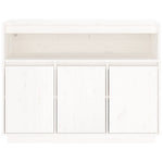 ZNTS Sideboard White 104.5x34x80 cm Solid Wood Pine 814390