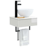 Wall-Mounted Wash Basin High Gloss White 40 x 35 x 39 cm 890172