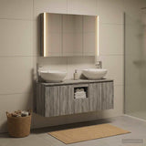 Bathroom Cabinet Set 4 pcs Grey Sonoma Engineered Wood 3406508