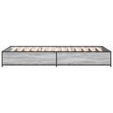 Bed Frame Grey Sonoma 80 x 200 cm Engineered Wood 8009140