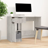 Desk Concrete Grey 100x50x75 cm Engineered Wood 811497