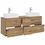 Bathroom Cabinet Set 3 pcs Artisan Oak 49.5 x 41 x 62.5 cm 3405850