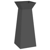 Pillar Planter 2 pcs Black 40 x 40 x 100 cm 873853