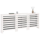 Radiator Cover White 210x21x85 cm Solid Wood Pine 822612