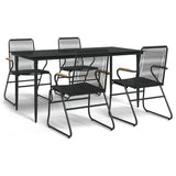 Garden Dining Set Black 3156576