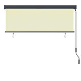 Outdoor Roller Blind 160x250 cm Cream 145977