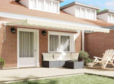 Awning Frame Cream 400 x 200 cm Polyester with PU coating 3329769
