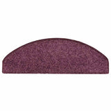 Stair Mats 30 pcs 65x21x4 cm Dark Purple Half Round Large 3365824