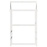 Kids' Bed Roof White 118x70x176.5 cm Solid Wood Pine 846986