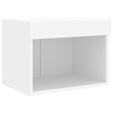 7 Piece TV Wall Cabinet Set with LED Lights White 3216757