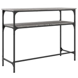 Console Table Grey Sonoma 100x35.5x75 cm Engineered Wood 834048