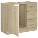 Sink Cabinet Sonoma Oak 63x30x54 cm Engineered Wood 804187