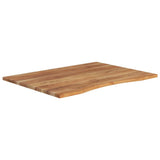 Desk Top 100x80x2.5 cm Rectangular Solid Wood Acacia 370175