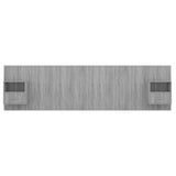 Bed Headboard with Cabinets Grey Sonoma Engineered Wood 3115746