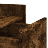 Bedside Cabinet Smoked Oak 45x50x65 cm Engineered Wood 848308