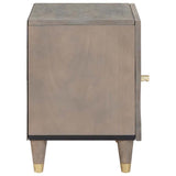 Bedside Cabinet with Door 2 pcs Grey 40 x 33 x 46 cm 4018769