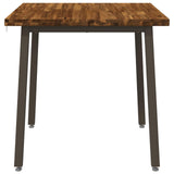 80 x 80 x 75 cm Solid Acacia Wood Natural and Coffee Square 937617