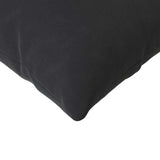 Sofa Pillows 2 pcs Black 200 x 40 cm Corduroy Fabric 42013891