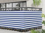 Balcony Screen Blue and White 110 x 1000 cm Oxford Fabric 42030654