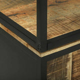 Highboard Brown 70 x 35 x 180 cm Solid Mango Wood 3310124