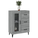 Sideboard Grey Sonoma 69.5x34x90 cm Engineered Wood 817367