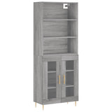 Highboard Grey Sonoma 69.5x34x180 cm Engineered Wood 3189307