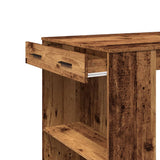 ZNTS Bar Table Old Wood 102x70x103.5 cm Engineered Wood 3309328