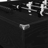 Foosball Table Black Oak 146.5 x 74 x 85 cm Engineered Wood 3378200