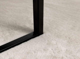 Anti-Slip Faux Rabbit Fur Rug OLITE Beige 160 x 160 cm 42021642