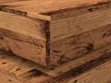 Coffee Table with LED Lights Old Wood 50x50x40 cm 857716