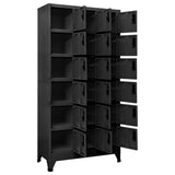 Locker Cabinet Anthracite 90x40x180 cm Steel 339831