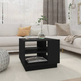 Coffee Table Black Engineered wood Small Coffee Table Square 810290