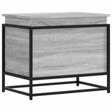 Storage Box with Lid Grey Sonoma 60x40x51.5 cm Engineered Wood 848797