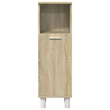 ZNTS 3 Piece Bathroom Furniture set Sonoma Oak Engineered Wood 3324975