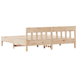 Bed Frame without Mattress 200x200 cm Solid Wood Pine 3216200