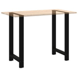 Bar Table Legs Black 2 pcs 60x cm Steel 4013344