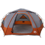 Dome Tent with Removable Rainfly Grey and Orange 12-Person 42017381