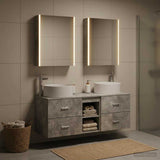 Bathroom Furniture Set 5 pcs Concrete Grey 3407090
