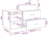 Bathroom Furniture Set 2 pcs Black Oak Engineered Wood 3403929