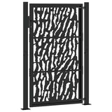 Garden Gate Black 100x150 cm Steel Trace Design 4100981