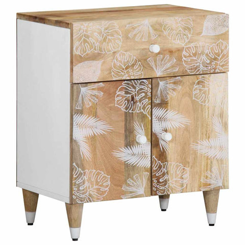 ZNTS Bedside Cabinet 50x33x60 cm Solid Wood Mango 4018675