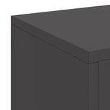 Plant Stand 3 pcs Black Steel 865827