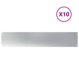 Lawn Edgings 10 pcs 20x103 cm Galvanised Steel 860159