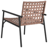 Garden Chair 2 pcs Brown 78 x 55.5 x 75.5 cm Poly Rattan 42004143