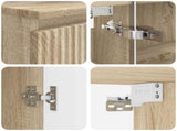 Bathroom Furniture Set 4 pcs Sonoma Oak 3407425
