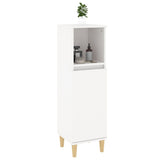 Bathroom Cabinet White 30x30x100 cm Engineered Wood 819804