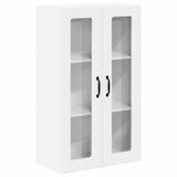 Wall Glass Cabinet LUCCA White 60 x 31 x 100 cm Engineered Wood 885175